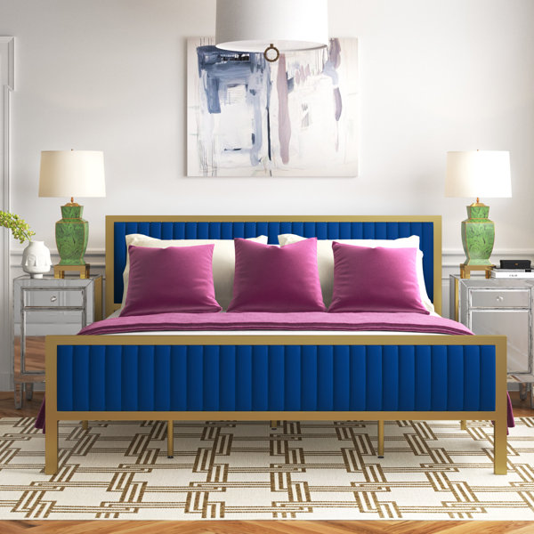 Etta Avenue™ Tufted Upholstered Low Profile Standard Bed & Reviews
